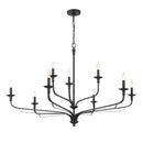 Nine Light Chandelier<br /><span style="color:#4AB0CE;">Entrega: 17-18 semanas en USA</span><br /><span style="color:#4AB0CE;font-size:60%;">PREGUNTE POR ENTREGA EN PANAMA</span><br />Collection: Velena<br />Finish: Dark Matte Black