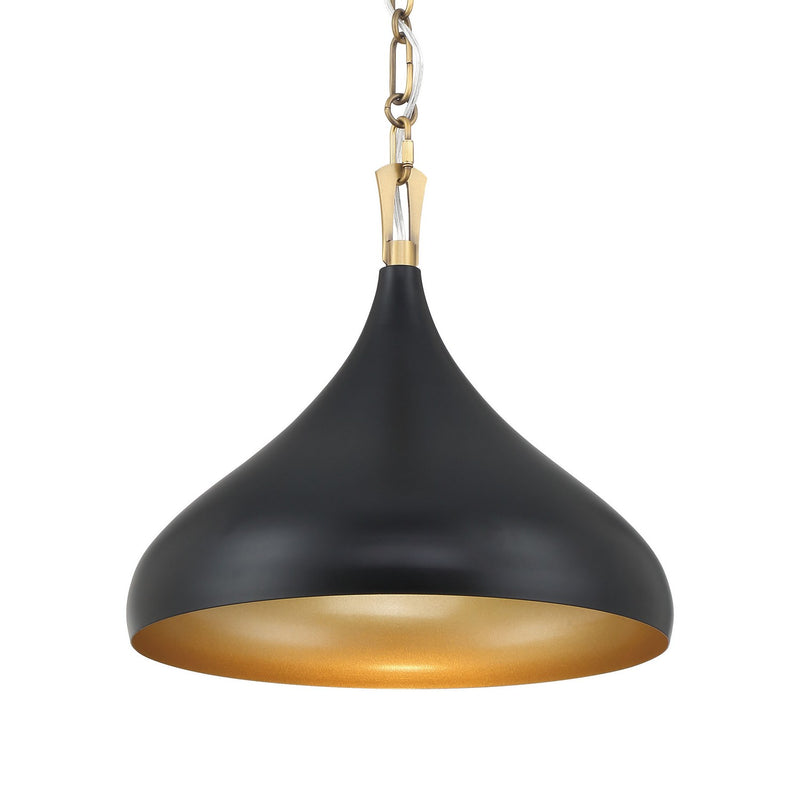 One Light Pendant<br /><span style="color:#4AB0CE;">Entrega: 4-10 dias en USA</span><br /><span style="color:#4AB0CE;font-size:60%;">PREGUNTE POR ENTREGA EN PANAMA</span><br />Collection: Cedar Lane<br />Finish: Dark Matte Black