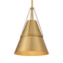 One Light Pendant<br /><span style="color:#4AB0CE;">Entrega: 4-10 dias en USA</span><br /><span style="color:#4AB0CE;font-size:60%;">PREGUNTE POR ENTREGA EN PANAMA</span><br />Collection: Springfield<br />Finish: Legacy Brass