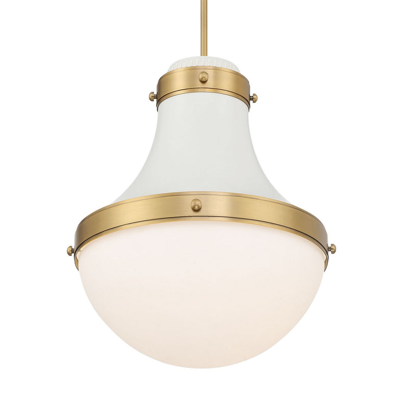 One Light Pendant<br /><span style="color:#4AB0CE;">Entrega: 4-10 dias en USA</span><br /><span style="color:#4AB0CE;font-size:60%;">PREGUNTE POR ENTREGA EN PANAMA</span><br />Collection: Purelight<br />Finish: Off White Cream