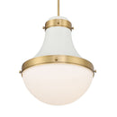 One Light Pendant<br /><span style="color:#4AB0CE;">Entrega: 4-10 dias en USA</span><br /><span style="color:#4AB0CE;font-size:60%;">PREGUNTE POR ENTREGA EN PANAMA</span><br />Collection: Purelight<br />Finish: Off White Cream