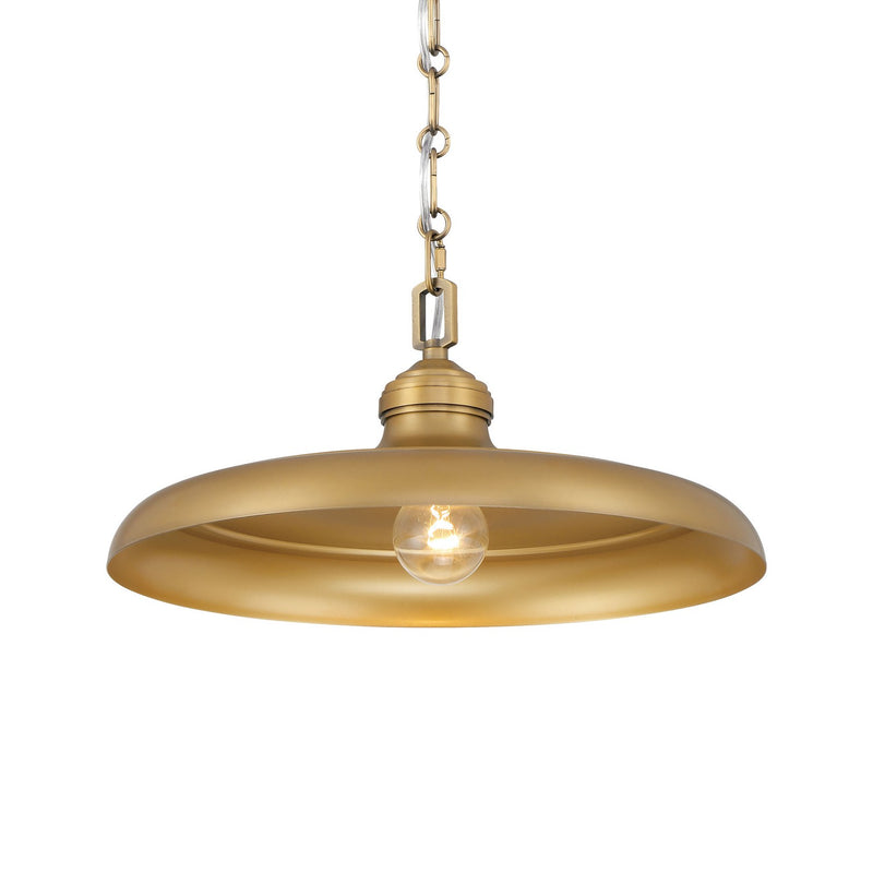 One Light Pendant<br /><span style="color:#4AB0CE;">Entrega: 16-17 semanas en USA</span><br /><span style="color:#4AB0CE;font-size:60%;">PREGUNTE POR ENTREGA EN PANAMA</span><br />Collection: Crowne<br />Finish: Legacy Brass