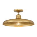 One Light Semi Flush Mount<br /><span style="color:#4AB0CE;">Entrega: 4-10 dias en USA</span><br /><span style="color:#4AB0CE;font-size:60%;">PREGUNTE POR ENTREGA EN PANAMA</span><br />Collection: Crowne<br />Finish: Legacy Brass