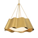 Four Light Pendant<br /><span style="color:#4AB0CE;">Entrega: 4-10 dias en USA</span><br /><span style="color:#4AB0CE;font-size:60%;">PREGUNTE POR ENTREGA EN PANAMA</span><br />Collection: Waveform<br />Finish: Legacy Brass