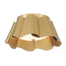 Three Light Flush Mount<br /><span style="color:#4AB0CE;">Entrega: 13-14 semanas en USA</span><br /><span style="color:#4AB0CE;font-size:60%;">PREGUNTE POR ENTREGA EN PANAMA</span><br />Collection: Waveform<br />Finish: Legacy Brass