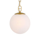 One Light Pendant<br /><span style="color:#4AB0CE;">Entrega: 4-10 dias en USA</span><br /><span style="color:#4AB0CE;font-size:60%;">PREGUNTE POR ENTREGA EN PANAMA</span><br />Collection: Marbelle<br />Finish: Legacy Brass