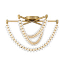 LED Flush Mount<br /><span style="color:#4AB0CE;">Entrega: 4-10 dias en USA</span><br /><span style="color:#4AB0CE;font-size:60%;">PREGUNTE POR ENTREGA EN PANAMA</span><br />Collection: Pearl<br />Finish: Legacy Brass