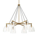 Six Light Chandelier<br /><span style="color:#4AB0CE;">Entrega: 4-10 dias en USA</span><br /><span style="color:#4AB0CE;font-size:60%;">PREGUNTE POR ENTREGA EN PANAMA</span><br />Collection: Sommersby<br />Finish: Legacy Brass