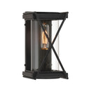 One Light Outdoor Wall Sconce<br /><span style="color:#4AB0CE;">Entrega: 4-10 dias en USA</span><br /><span style="color:#4AB0CE;font-size:60%;">PREGUNTE POR ENTREGA EN PANAMA</span><br />Collection: Rockhill<br />Finish: Dark Matte Black