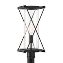 One Light Outdoor Post Mount<br /><span style="color:#4AB0CE;">Entrega: 4-10 dias en USA</span><br /><span style="color:#4AB0CE;font-size:60%;">PREGUNTE POR ENTREGA EN PANAMA</span><br />Collection: Rockhill<br />Finish: Dark Matte Black