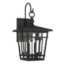 Four Light Outdoor Wall Sconce<br /><span style="color:#4AB0CE;">Entrega: 4-10 dias en USA</span><br /><span style="color:#4AB0CE;font-size:60%;">PREGUNTE POR ENTREGA EN PANAMA</span><br />Collection: Fieldstone<br />Finish: Sand Coal Black