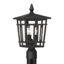 Three Light Outdoor Post Mount<br /><span style="color:#4AB0CE;">Entrega: 4-10 dias en USA</span><br /><span style="color:#4AB0CE;font-size:60%;">PREGUNTE POR ENTREGA EN PANAMA</span><br />Collection: Fieldstone<br />Finish: Sand Coal Black
