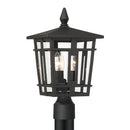 Three Light Outdoor Post Mount<br /><span style="color:#4AB0CE;">Entrega: 4-10 dias en USA</span><br /><span style="color:#4AB0CE;font-size:60%;">PREGUNTE POR ENTREGA EN PANAMA</span><br />Collection: Fieldstone<br />Finish: Sand Coal Black