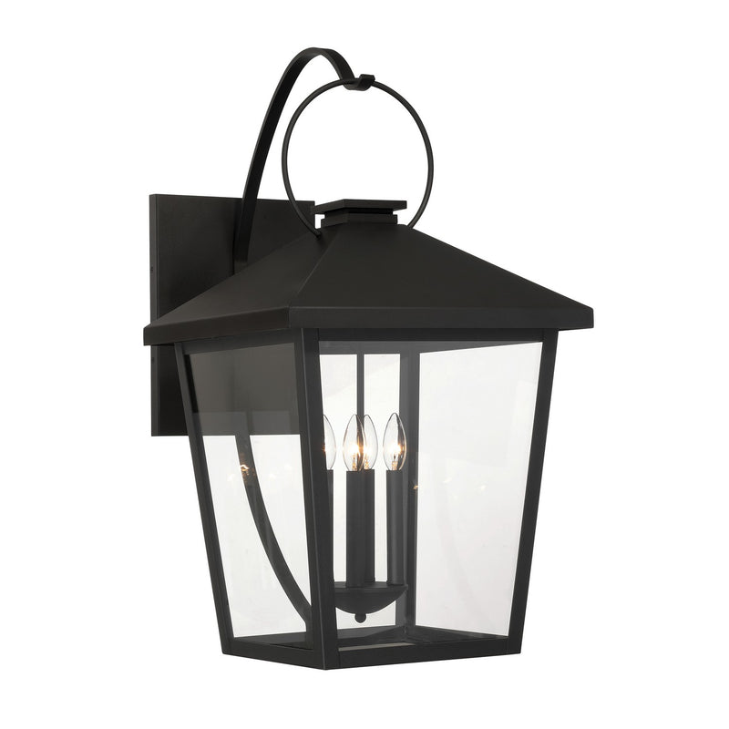 Four Light Outdoor Wall Sconce<br /><span style="color:#4AB0CE;">Entrega: 4-10 dias en USA</span><br /><span style="color:#4AB0CE;font-size:60%;">PREGUNTE POR ENTREGA EN PANAMA</span><br />Collection: Parkside<br />Finish: Sand Coal Black
