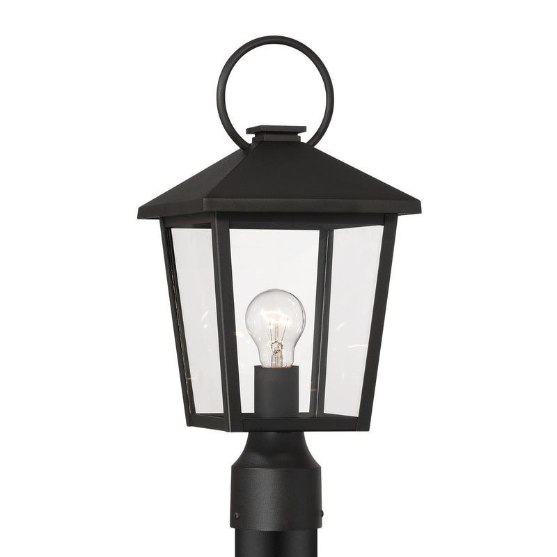 One Light Outdoor Post Mount<br /><span style="color:#4AB0CE;">Entrega: 4-10 dias en USA</span><br /><span style="color:#4AB0CE;font-size:60%;">PREGUNTE POR ENTREGA EN PANAMA</span><br />Collection: Parkside<br />Finish: Sand Coal Black