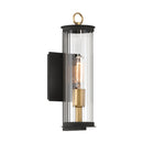 One Light Outdoor Wall Sconce<br /><span style="color:#4AB0CE;">Entrega: 4-10 dias en USA</span><br /><span style="color:#4AB0CE;font-size:60%;">PREGUNTE POR ENTREGA EN PANAMA</span><br />Collection: Cara<br />Finish: Dark Matte Black