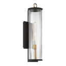 One Light Outdoor Wall Sconce<br /><span style="color:#4AB0CE;">Entrega: 4-10 dias en USA</span><br /><span style="color:#4AB0CE;font-size:60%;">PREGUNTE POR ENTREGA EN PANAMA</span><br />Collection: Cara<br />Finish: Dark Matte Black