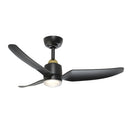 Kuzco Lighting - CF92942-BG/MB - 42"Ceiling Fan - Hugo - Brushed Gold/Matte Black