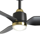 Kuzco Lighting - CF92952-BG/MB - 52"Ceiling Fan - Hugo - Brushed Gold/Matte Black