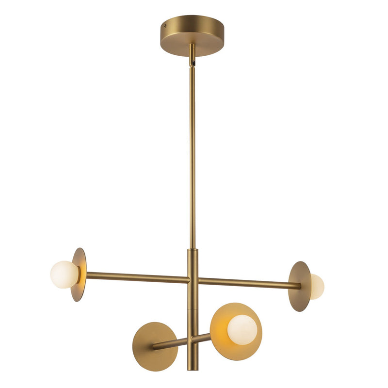 LED Chandelier<br /><span style="color:#4AB0CE;">Entrega: 4-10 dias en USA</span><br /><span style="color:#4AB0CE;font-size:60%;">PREGUNTE POR ENTREGA EN PANAMA</span><br />Collection: Elixir<br />Finish: Brushed Gold