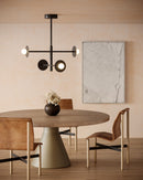 Kuzco Lighting - CH15504-BK-UNV - LED Chandelier - Elixir - Black