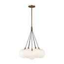 LED Chandelier<br /><span style="color:#4AB0CE;">Entrega: 1-2 semanas en USA</span><br /><span style="color:#4AB0CE;font-size:60%;">PREGUNTE POR ENTREGA EN PANAMA</span><br />Collection: Bolla<br />Finish: Brushed Gold/Opal Glass