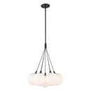 LED Chandelier<br /><span style="color:#4AB0CE;">Entrega: 4-10 dias en USA</span><br /><span style="color:#4AB0CE;font-size:60%;">PREGUNTE POR ENTREGA EN PANAMA</span><br />Collection: Bolla<br />Finish: Black/Opal Glass