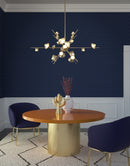 Kuzco Lighting - CH50848-BG - LED Pendant - Geode - Brushed Gold