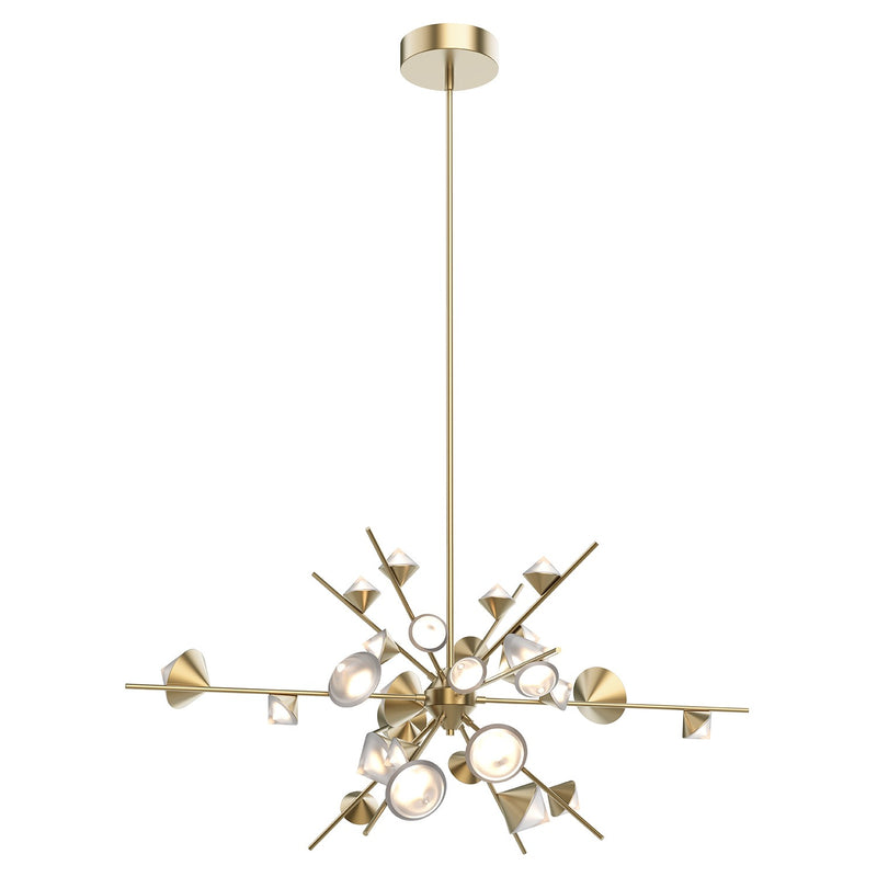LED Pendant<br /><span style="color:#4AB0CE;">Entrega: 4-10 dias en USA</span><br /><span style="color:#4AB0CE;font-size:60%;">PREGUNTE POR ENTREGA EN PANAMA</span><br />Collection: Geode<br />Finish: Brushed Gold