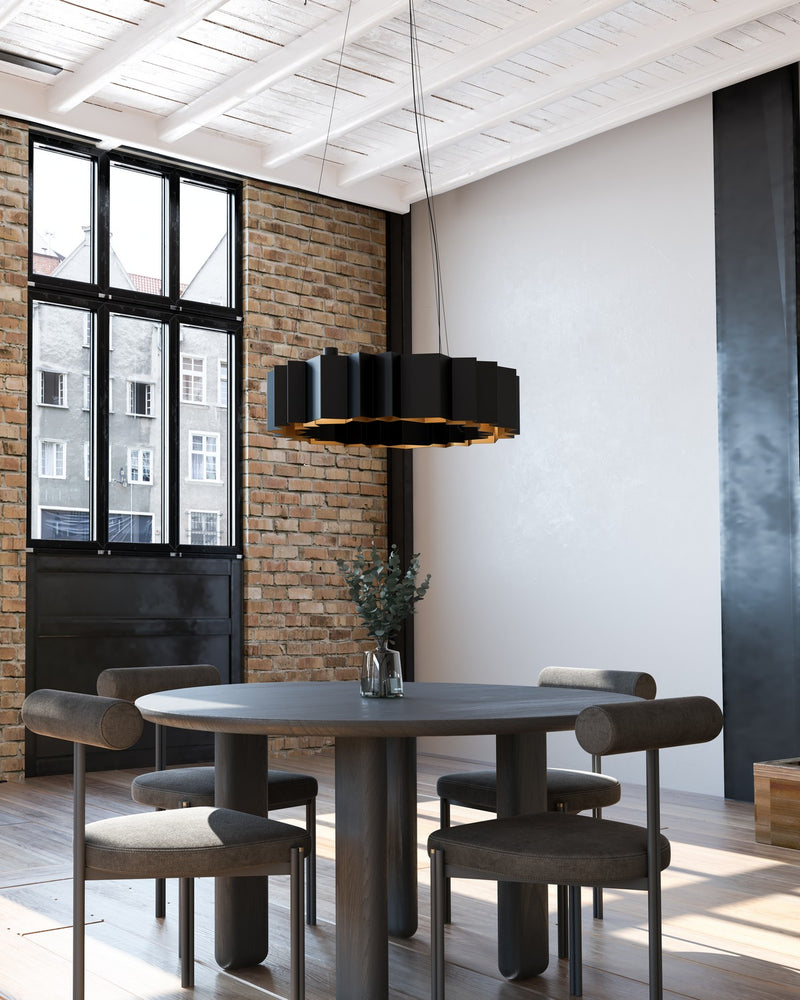 Kuzco Lighting - CH58040-BK/GD - 12 Light Chandelier - Akira - Black/Gold