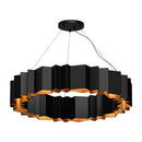 12 Light Chandelier<br /><span style="color:#4AB0CE;">Entrega: 4-10 dias en USA</span><br /><span style="color:#4AB0CE;font-size:60%;">PREGUNTE POR ENTREGA EN PANAMA</span><br />Collection: Akira<br />Finish: Black/Gold
