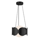 One Light Chandelier<br /><span style="color:#4AB0CE;">Entrega: 4-10 dias en USA</span><br /><span style="color:#4AB0CE;font-size:60%;">PREGUNTE POR ENTREGA EN PANAMA</span><br />Collection: Ciel<br />Finish: Black/Opal Glass