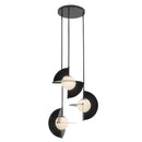 LED Chandelier<br /><span style="color:#4AB0CE;">Entrega: 4-10 dias en USA</span><br /><span style="color:#4AB0CE;font-size:60%;">PREGUNTE POR ENTREGA EN PANAMA</span><br />Collection: Scorpio<br />Finish: Glossy Black/Opal Glass