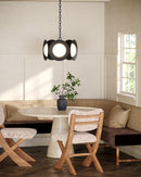 Kuzco Lighting - CH77916-BK/OP-UNV - LED Chandelier - Cleo - Black/Opal Glass