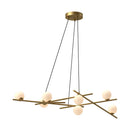 LED Chandelier<br /><span style="color:#4AB0CE;">Entrega: 4-10 dias en USA</span><br /><span style="color:#4AB0CE;font-size:60%;">PREGUNTE POR ENTREGA EN PANAMA</span><br />Collection: Amara<br />Finish: Brushed Gold/Glossy Opal Glass