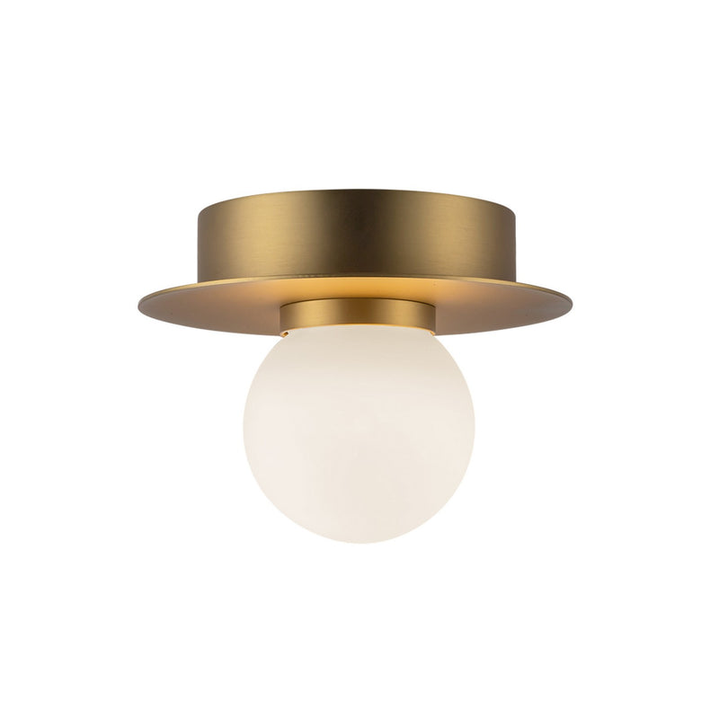 LED Flush Mount<br /><span style="color:#4AB0CE;">Entrega: 4-10 dias en USA</span><br /><span style="color:#4AB0CE;font-size:60%;">PREGUNTE POR ENTREGA EN PANAMA</span><br />Collection: Elixir<br />Finish: Brushed Gold
