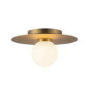 LED Flush Mount<br /><span style="color:#4AB0CE;">Entrega: 4-10 dias en USA</span><br /><span style="color:#4AB0CE;font-size:60%;">PREGUNTE POR ENTREGA EN PANAMA</span><br />Collection: Elixir<br />Finish: Brushed Gold
