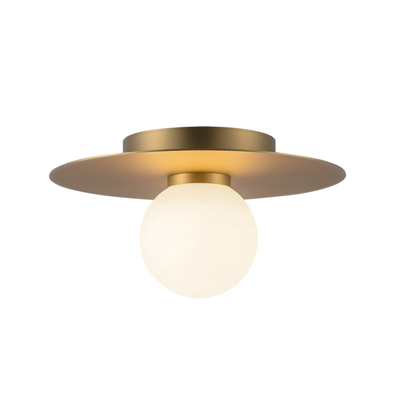 LED Flush Mount<br /><span style="color:#4AB0CE;">Entrega: 3-4 semanas en USA</span><br /><span style="color:#4AB0CE;font-size:60%;">PREGUNTE POR ENTREGA EN PANAMA</span><br />Collection: Elixir<br />Finish: Brushed Gold