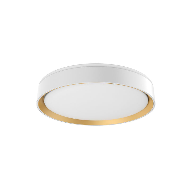 Kuzco Lighting - FM43916-WH/GD-5CCT - LED Flush Mount - Essex - White/Gold
