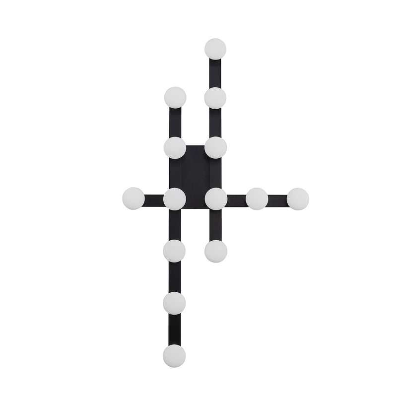 LED Wall Sconce<br /><span style="color:#4AB0CE;">Entrega: 4-10 dias en USA</span><br /><span style="color:#4AB0CE;font-size:60%;">PREGUNTE POR ENTREGA EN PANAMA</span><br />Collection: Rezz<br />Finish: Black