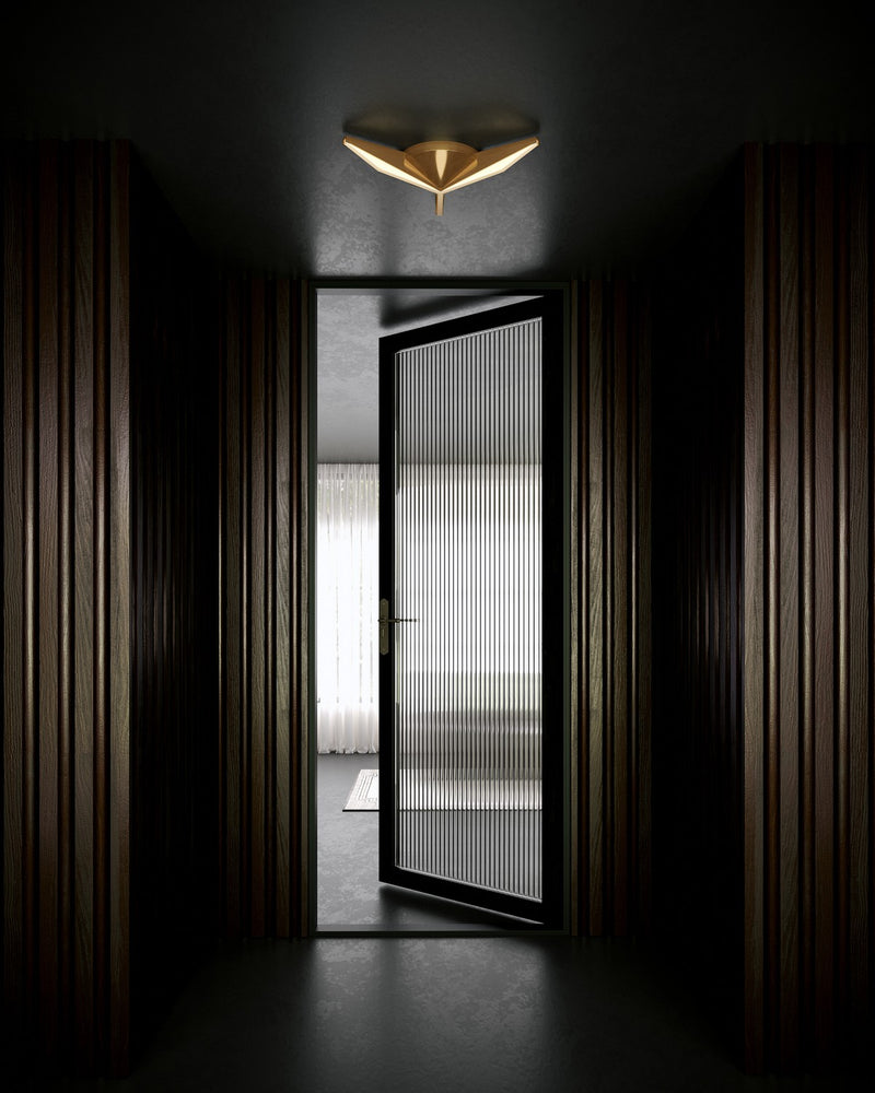 Kuzco Lighting - FM64218-VB - LED Flush Mount - Tachi - Vintage Brass