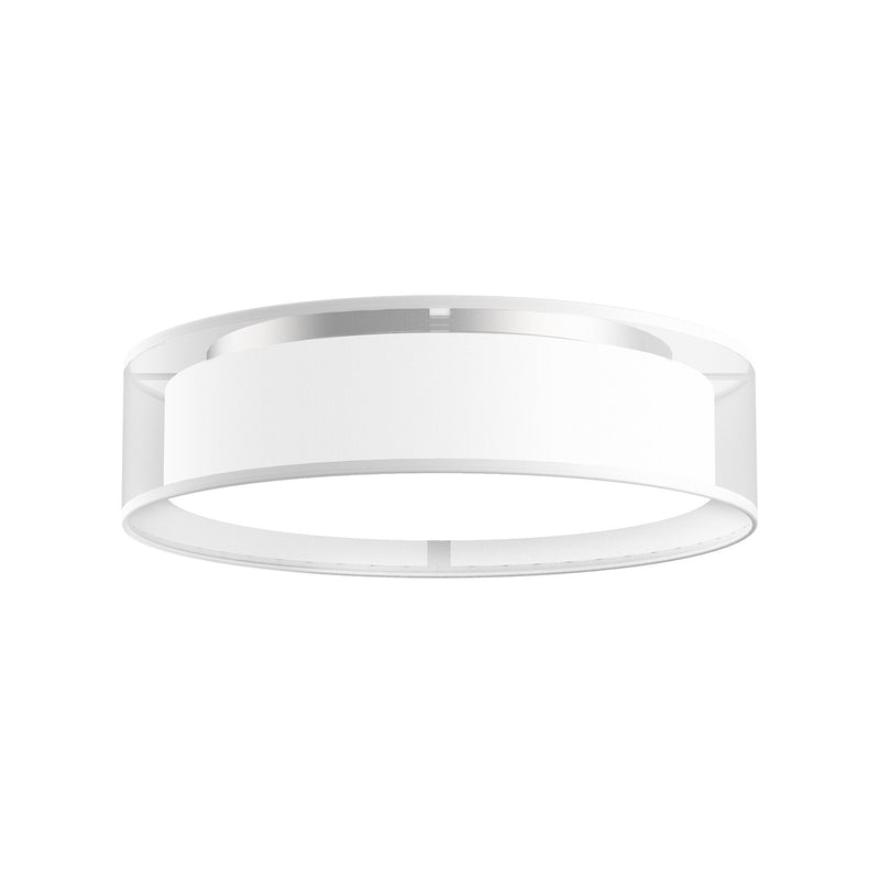 LED Flush Mount<br /><span style="color:#4AB0CE;">Entrega: 4-10 dias en USA</span><br /><span style="color:#4AB0CE;font-size:60%;">PREGUNTE POR ENTREGA EN PANAMA</span><br />Collection: Dalton<br />Finish: White Organza