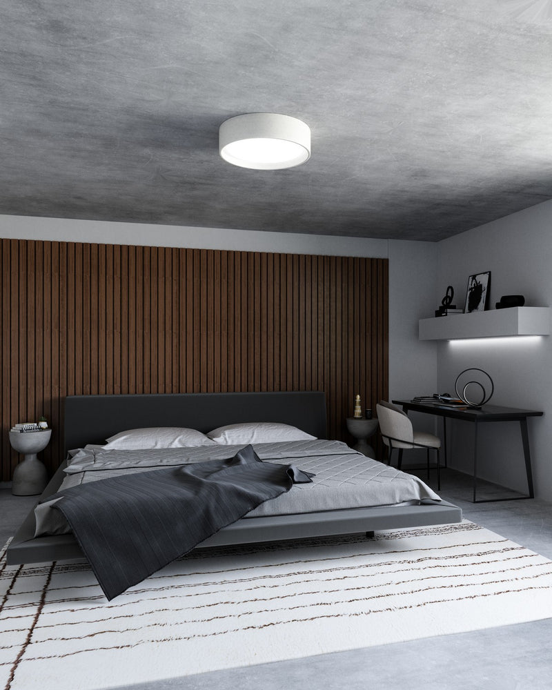 LED Flush Mount<br /><span style="color:#4AB0CE;">Entrega: 4-10 dias en USA</span><br /><span style="color:#4AB0CE;font-size:60%;">PREGUNTE POR ENTREGA EN PANAMA</span><br />Collection: Dalton<br />Finish: White