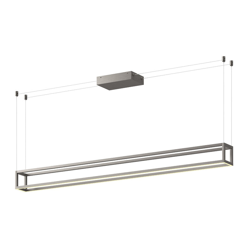 Kuzco Lighting - LP45560-BN-UNV - LED Linear Pendant - Plaza - Brushed Nickel