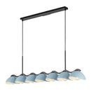 Seven Light Linear Pendant<br /><span style="color:#4AB0CE;">Entrega: 4-10 dias en USA</span><br /><span style="color:#4AB0CE;font-size:60%;">PREGUNTE POR ENTREGA EN PANAMA</span><br />Collection: Atlas<br />Finish: Black/Cerulean