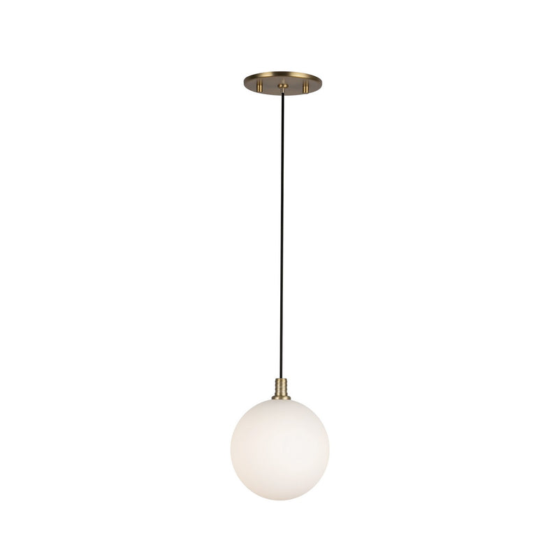 LED Pendant<br /><span style="color:#4AB0CE;">Entrega: 4-10 dias en USA</span><br /><span style="color:#4AB0CE;font-size:60%;">PREGUNTE POR ENTREGA EN PANAMA</span><br />Collection: Bolla<br />Finish: Brushed Gold/Opal Glass