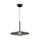LED Pendant<br /><span style="color:#4AB0CE;">Entrega: 2-3 semanas en USA</span><br /><span style="color:#4AB0CE;font-size:60%;">PREGUNTE POR ENTREGA EN PANAMA</span><br />Collection: Kyoto<br />Finish: Black/Smoked Glass