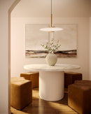 Kuzco Lighting - PD37018-VB/GO-3WCCT-UNV - LED Pendant - Kyoto - Vintage Brass/Glossy Opal Glass