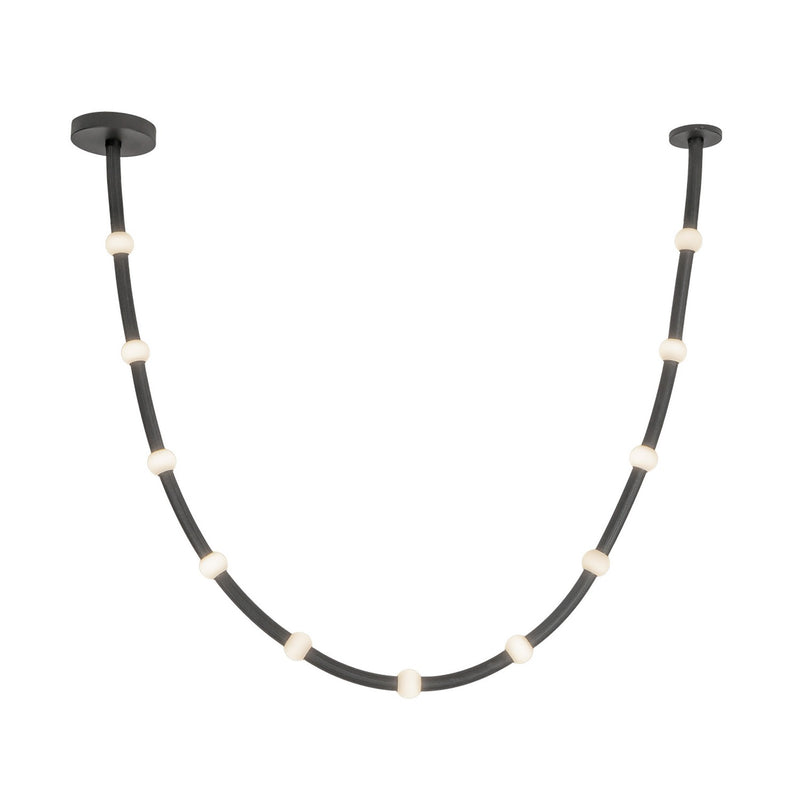 LED Pendant<br /><span style="color:#4AB0CE;">Entrega: 0-1 semanas en USA</span><br /><span style="color:#4AB0CE;font-size:60%;">PREGUNTE POR ENTREGA EN PANAMA</span><br />Collection: Corda<br />Finish: Black/Opal Glass