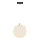 LED Pendant<br /><span style="color:#4AB0CE;">Entrega: 4-10 dias en USA</span><br /><span style="color:#4AB0CE;font-size:60%;">PREGUNTE POR ENTREGA EN PANAMA</span><br />Collection: Marco<br />Finish: Black/Opal Glass